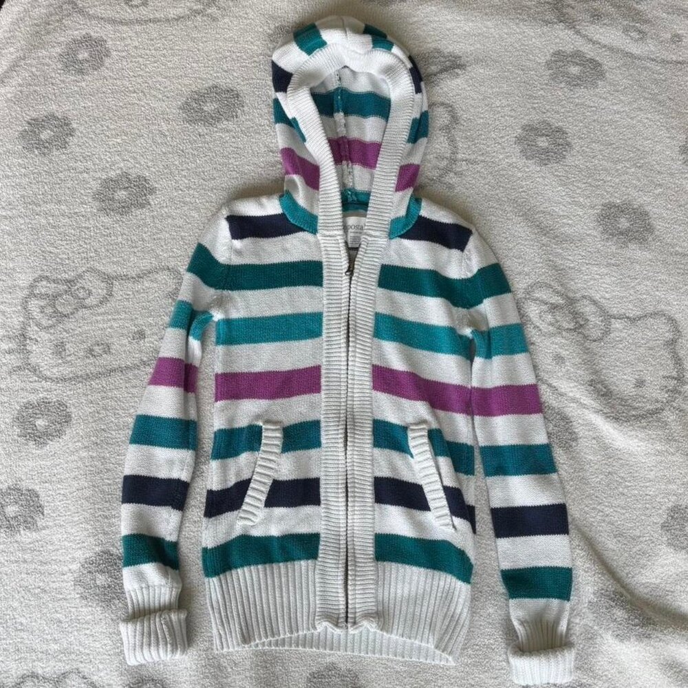 Adorable Striped Sweater-Jacket